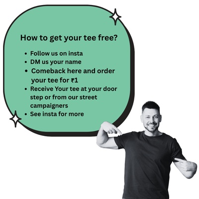 Unisex T Shirt Just for ₹0!